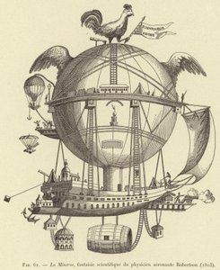 La Minerve, Scientific Fantasy by the Aeronaut Physicist Robertson (1803) by French School